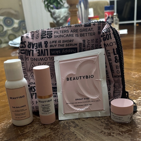 Beautybio Other - Beautybio Set with Makeup bag and trial size products.